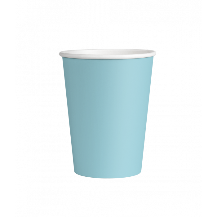 Bekers Pastel Blauw 8st