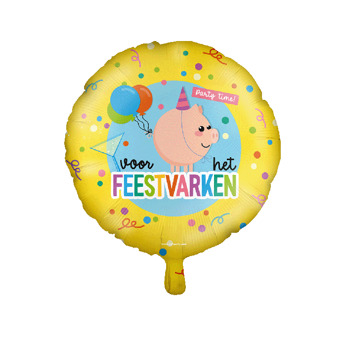 Feestvarken Folieballon 46cm