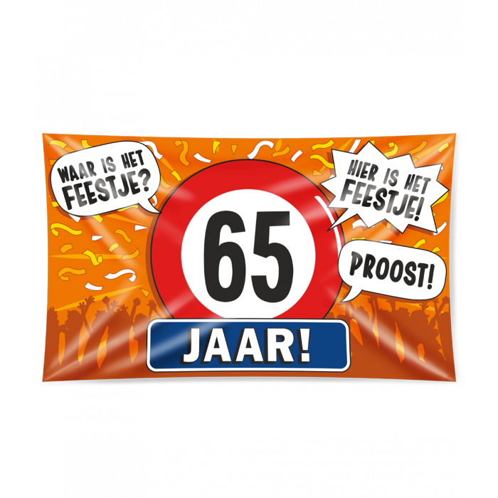 Gevelvlag XL 65 Jaar 150cm