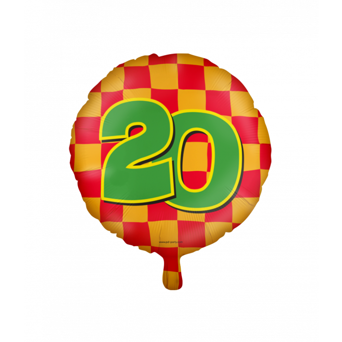 Helium ballon 19 jaar party 45cm