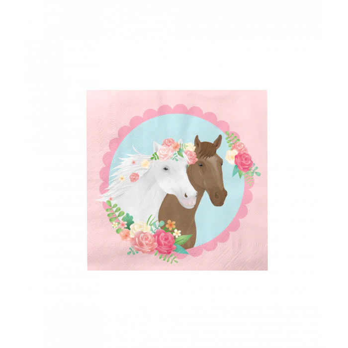 Servetten Paard 16st
