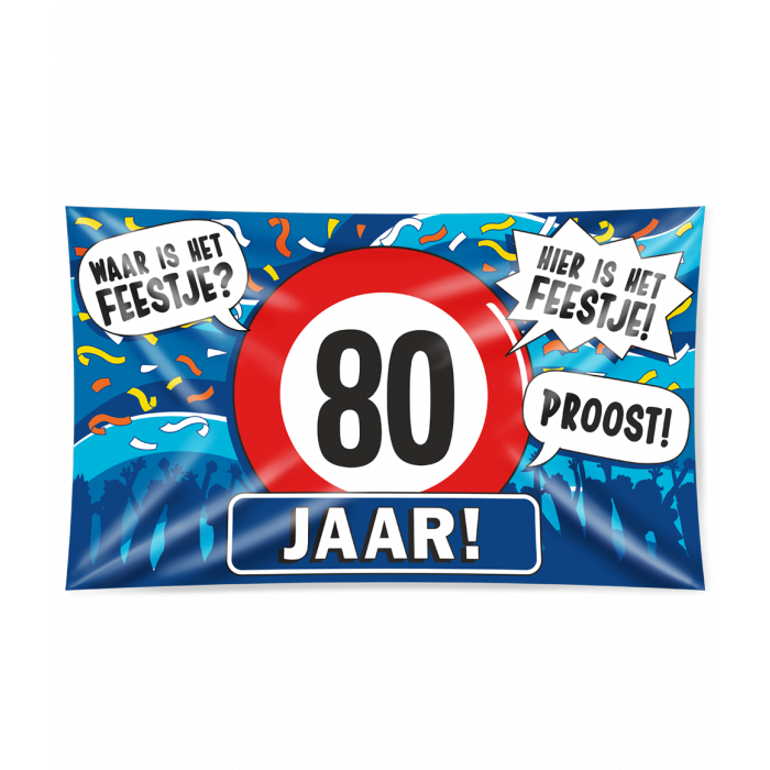 Gevelvlag XL 80 Jaar 150cm