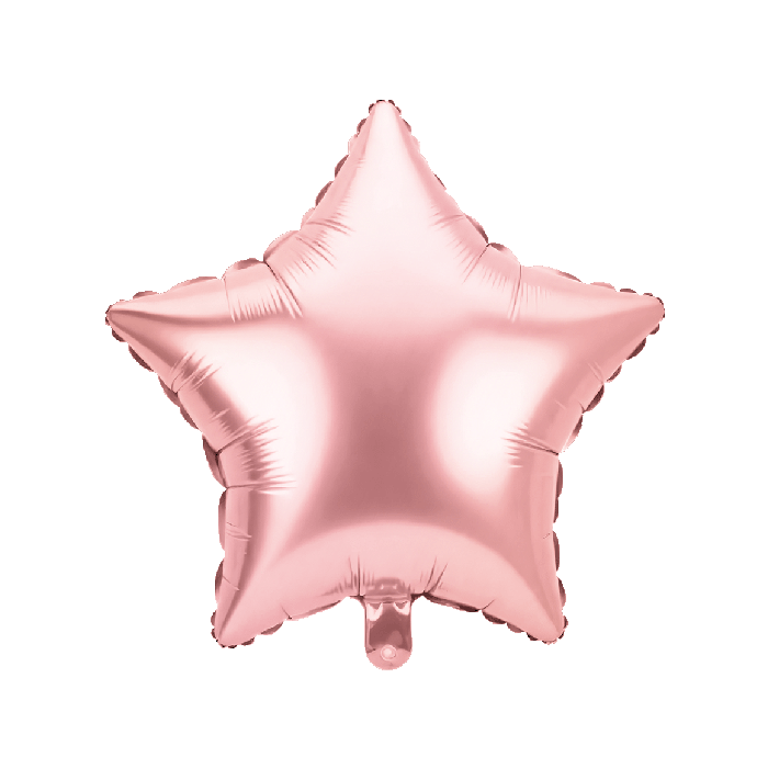 Stervormige Folieballon Roze 45cm