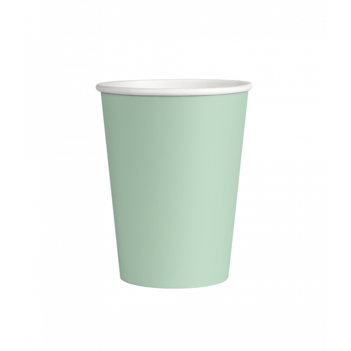 Bekers Pastel Groen 250ml 8st