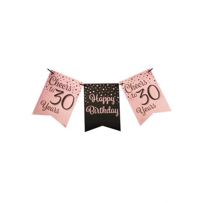 Slinger 30 Jaar Roze/Zwart 6m