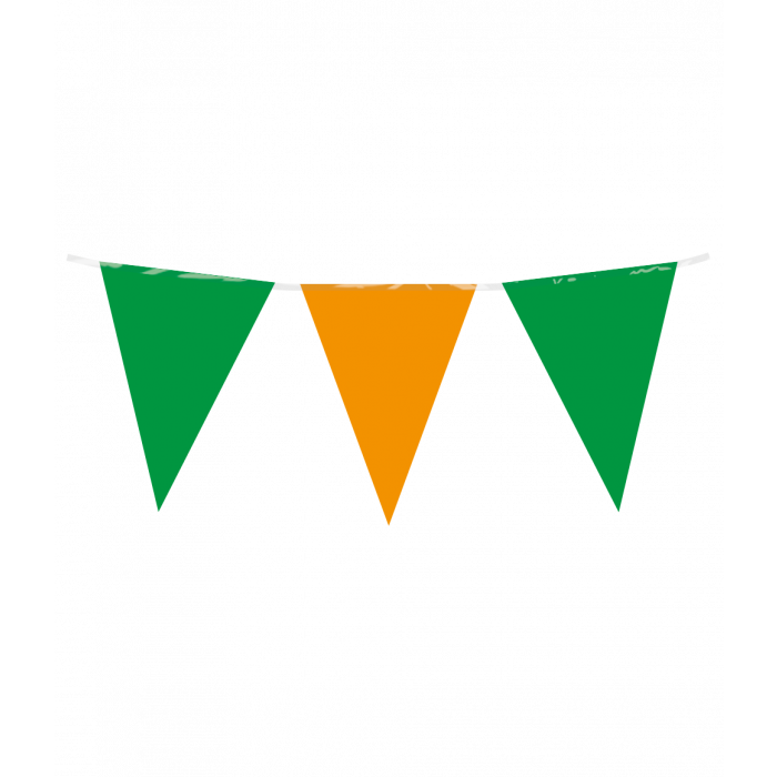 Vlaggenlijn Groen Oranje 10m