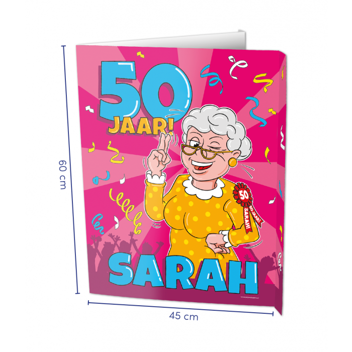 Raambord Sarah 50 Jaar 60cm