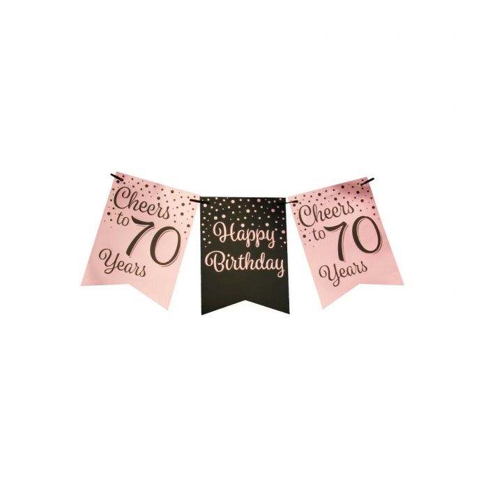 Slinger 70 Jaar Roze/Zwart 6m