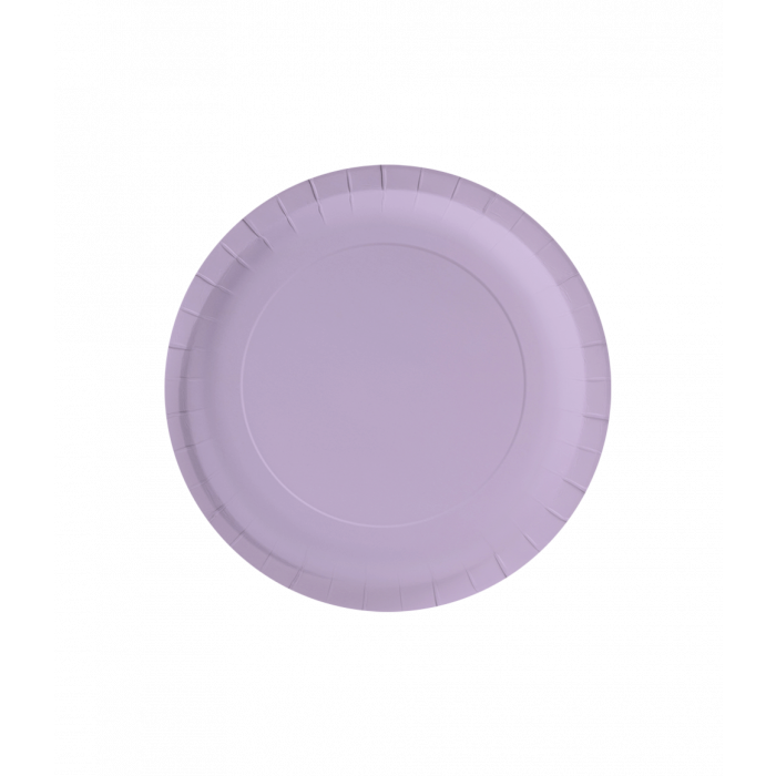 Bordjes Pastel Paars 23cm 8st