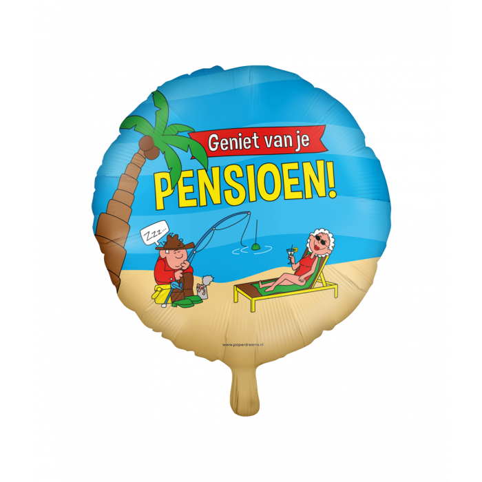 Folieballon Pensioen 45cm