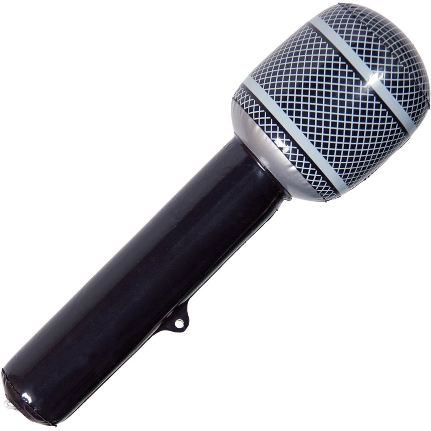 Opblaasbare microfoon zwart 32cm