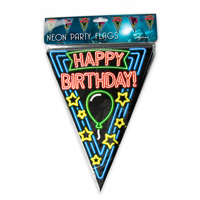 Slinger Happy Birthday Neon 10m