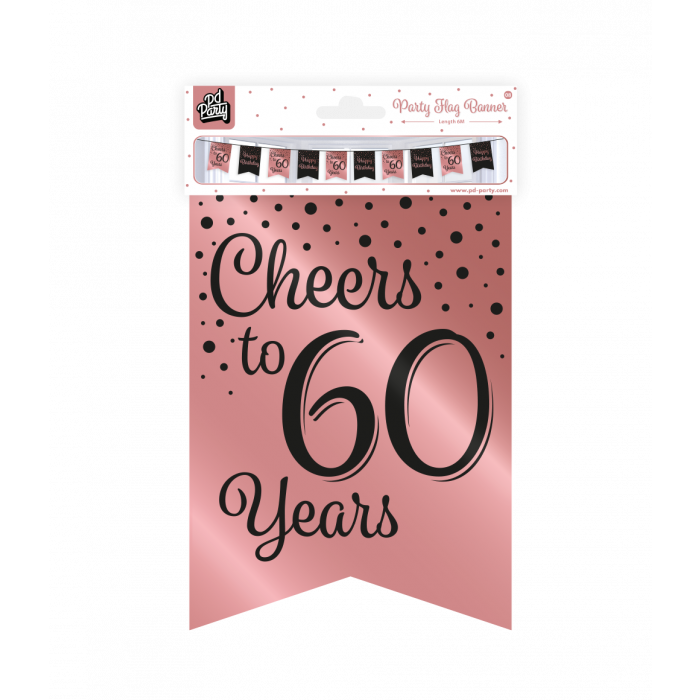 Slinger 60 Jaar Roze/Zwart 6m