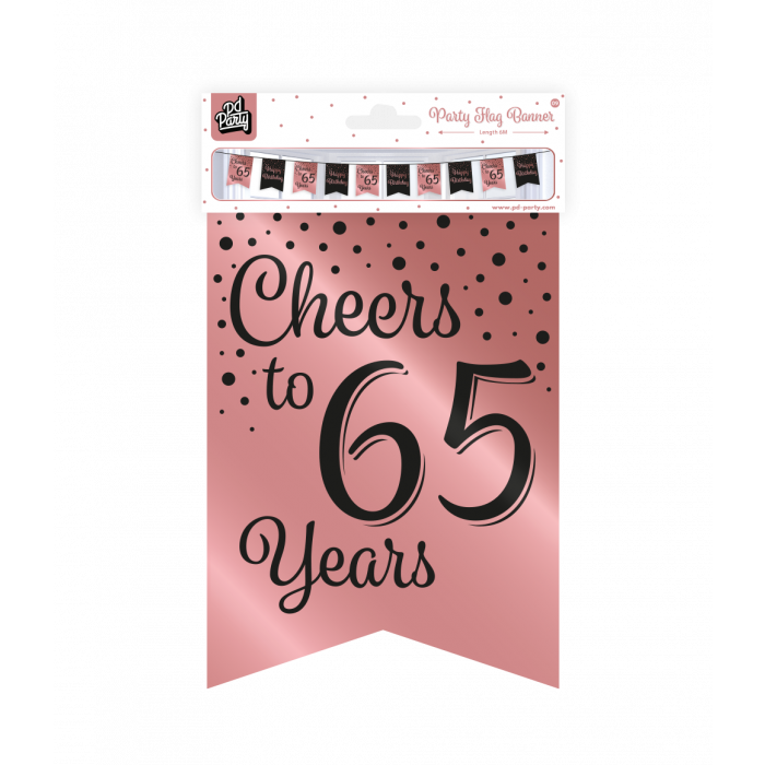 Slinger 65 Jaar Roze/Zwart 6m