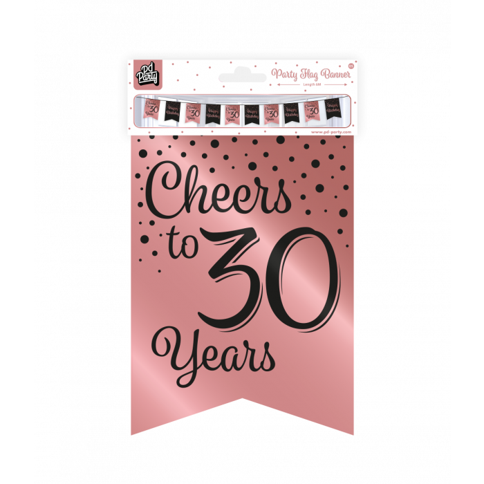 Slinger 30 Jaar Roze/Zwart 6m