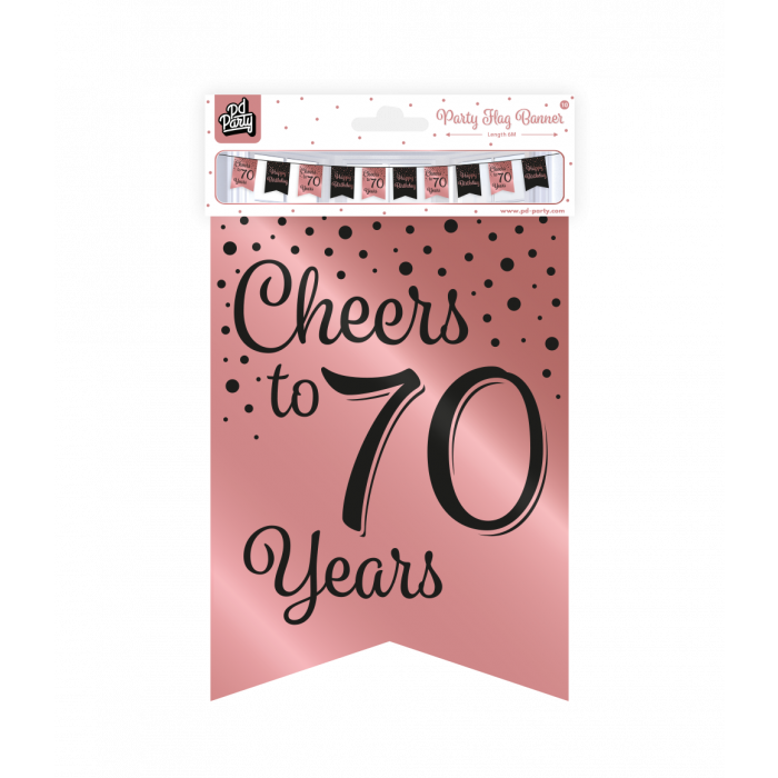 Slinger 70 Jaar Roze/Zwart 6m