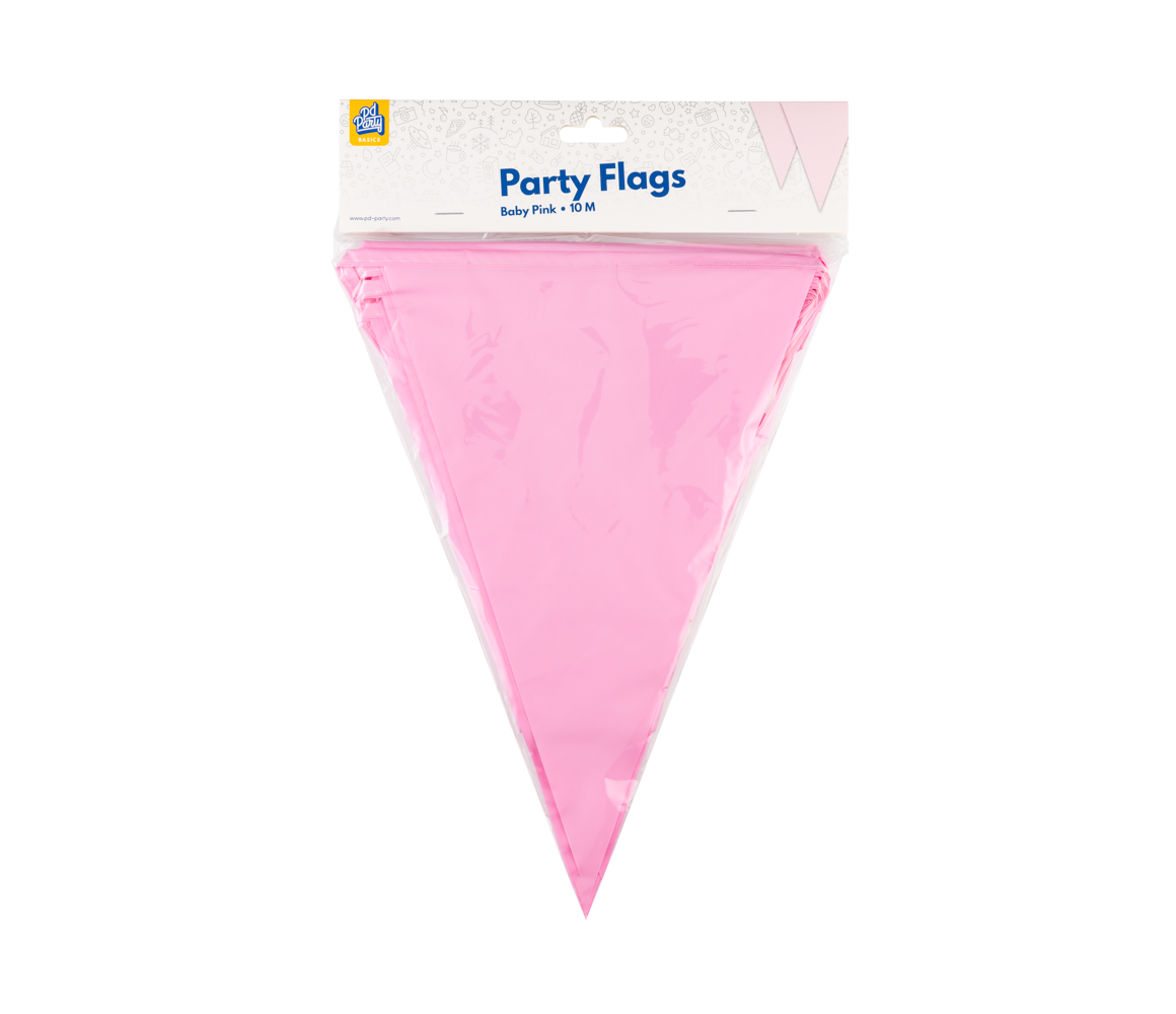 Vlaggenlijn Babyroze 10m