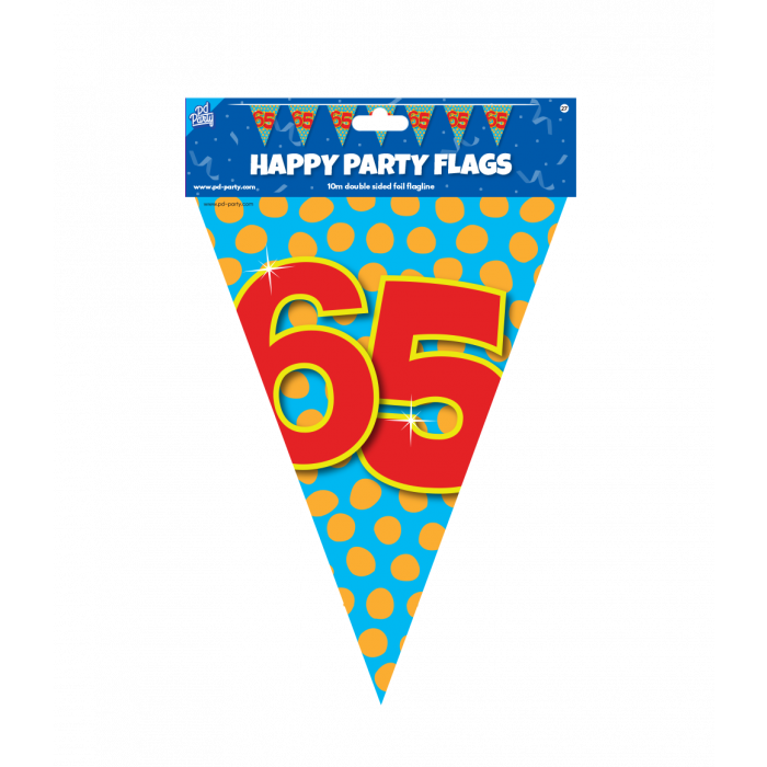 Vlaggenlijn Slinger 25 jaar Party 10 m