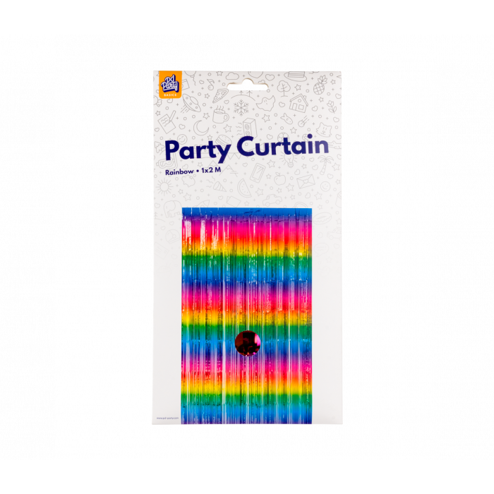 Deurgordijn Regenboog 2m