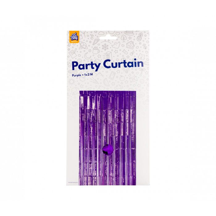Deurgordijn Paars 2m