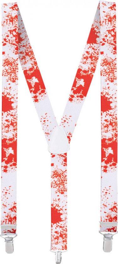 bretels met bloedspatten