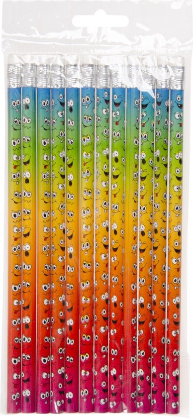 Potlood Lachgezicht 12 Stuks