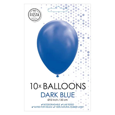 Blauwe Ballonnen 30cm 10st