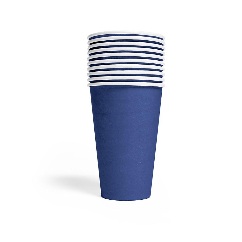 Bekers Donkerblauw 350ml 8st