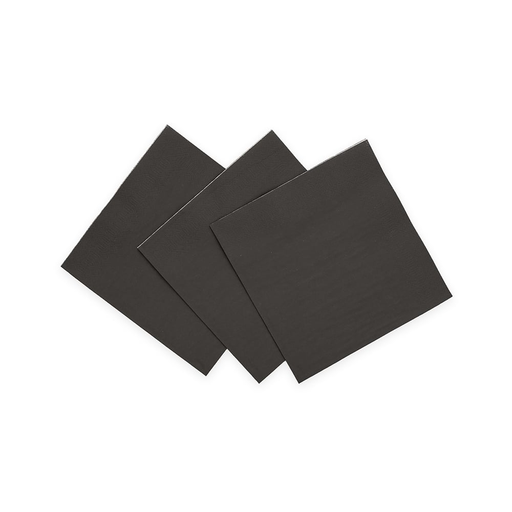 Zwarte Servetten 3 Laags 24cm 20st
