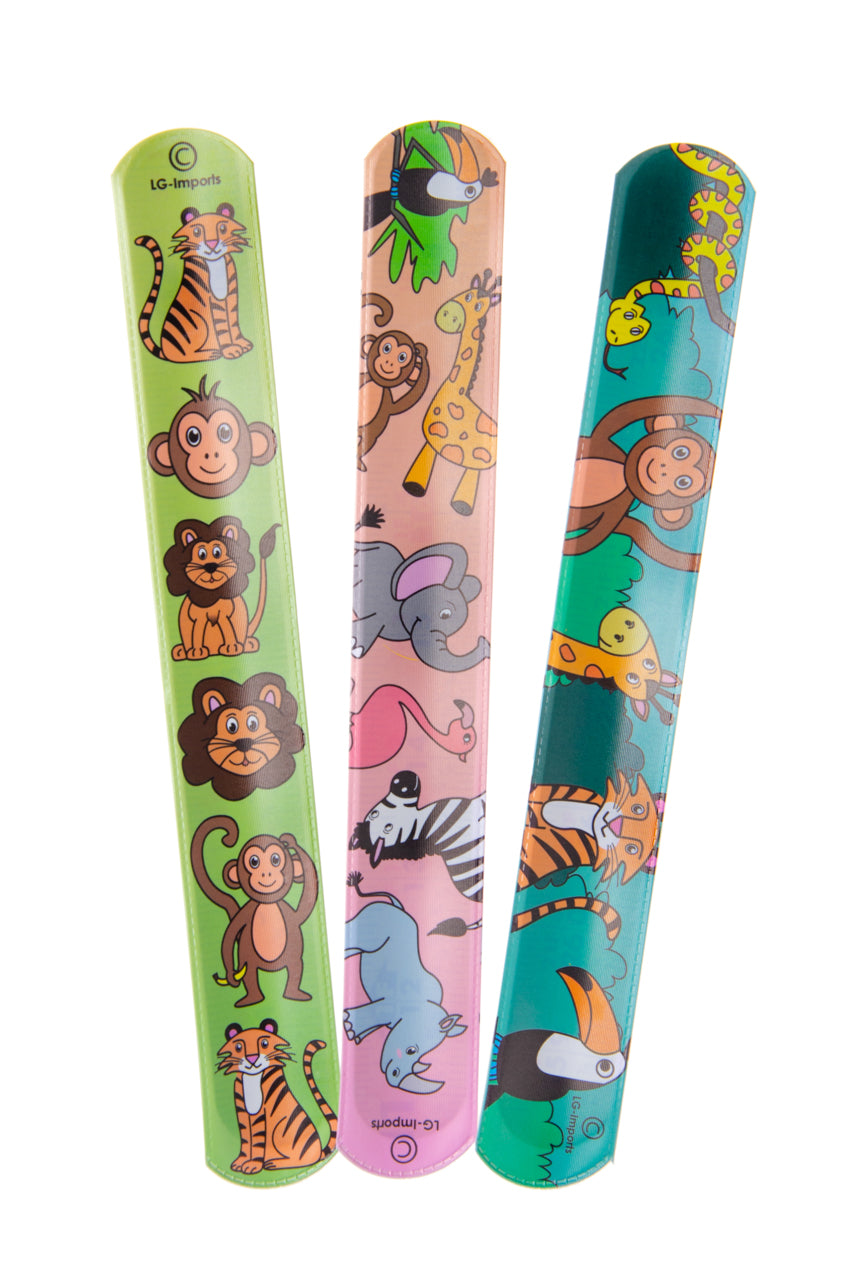 Klaparmband Wilde Dieren 12 Stuks
