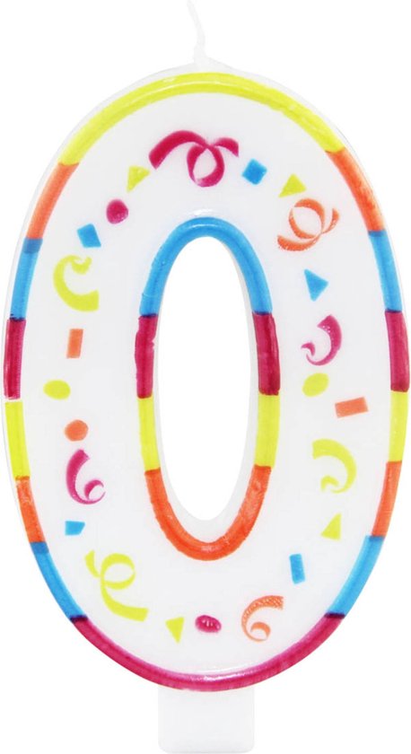 Kaars 0 Jaar 17cm