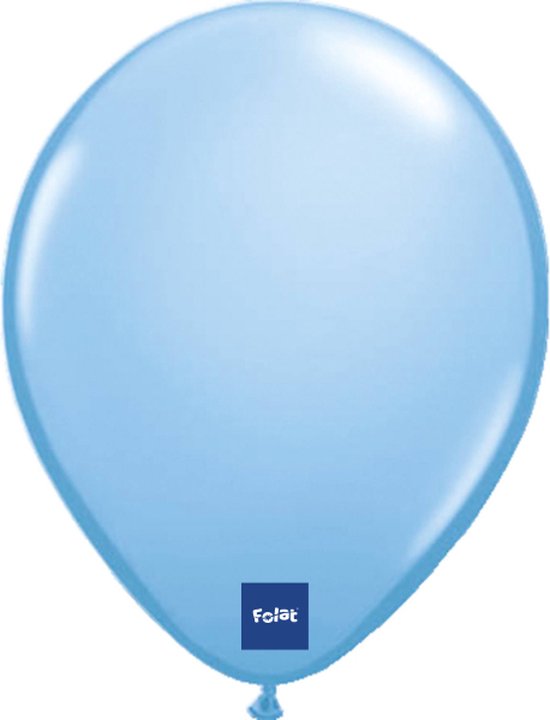 ballonnen Metallic Lichtblauw 30cm 100st