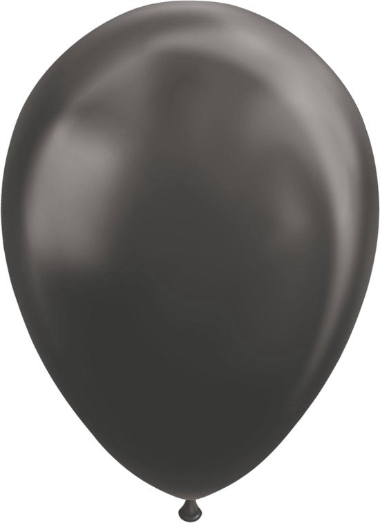 Ballon Zwart 30cm 10st