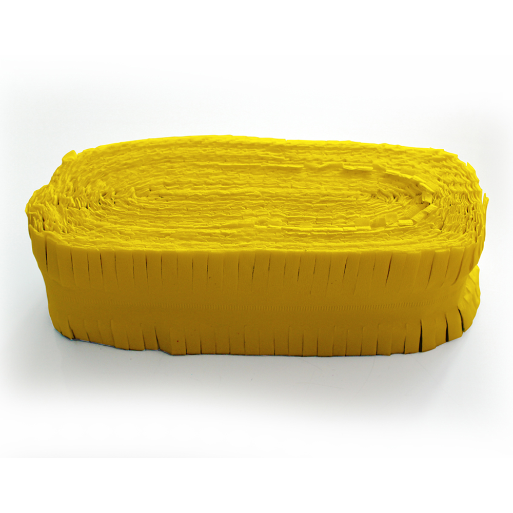 Gele Brandvertragende Crepe Papier Slinger 24m