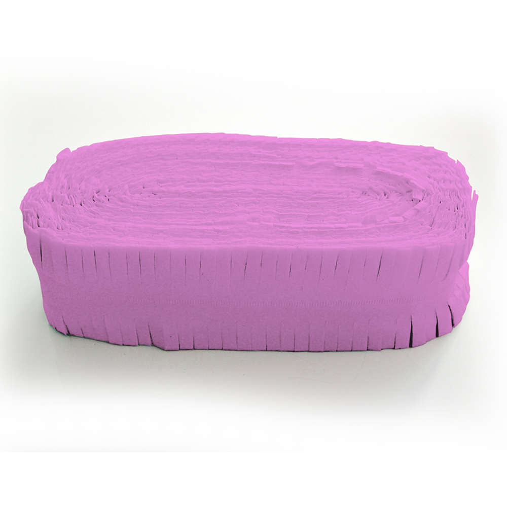 Roze Brandvertragende Crepe Papier Slinger 24m