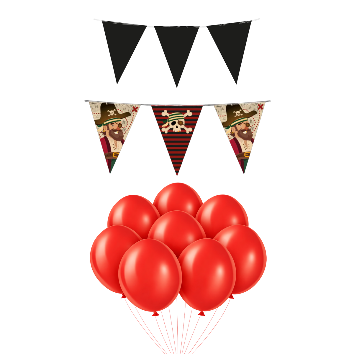 Piraten Versiering Pakket 12-Delig
