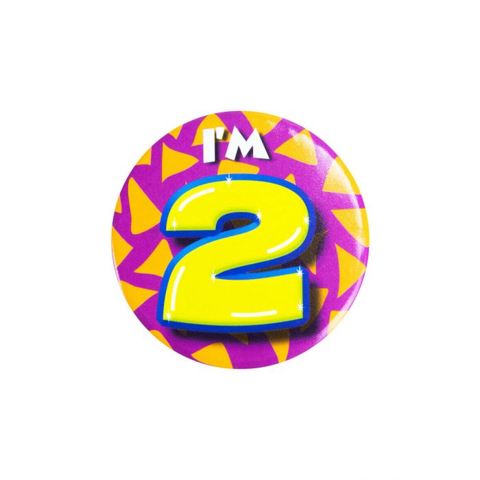 2 Jaar Button 5,5cm