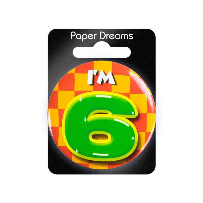 6 Jaar Button 5,5cm