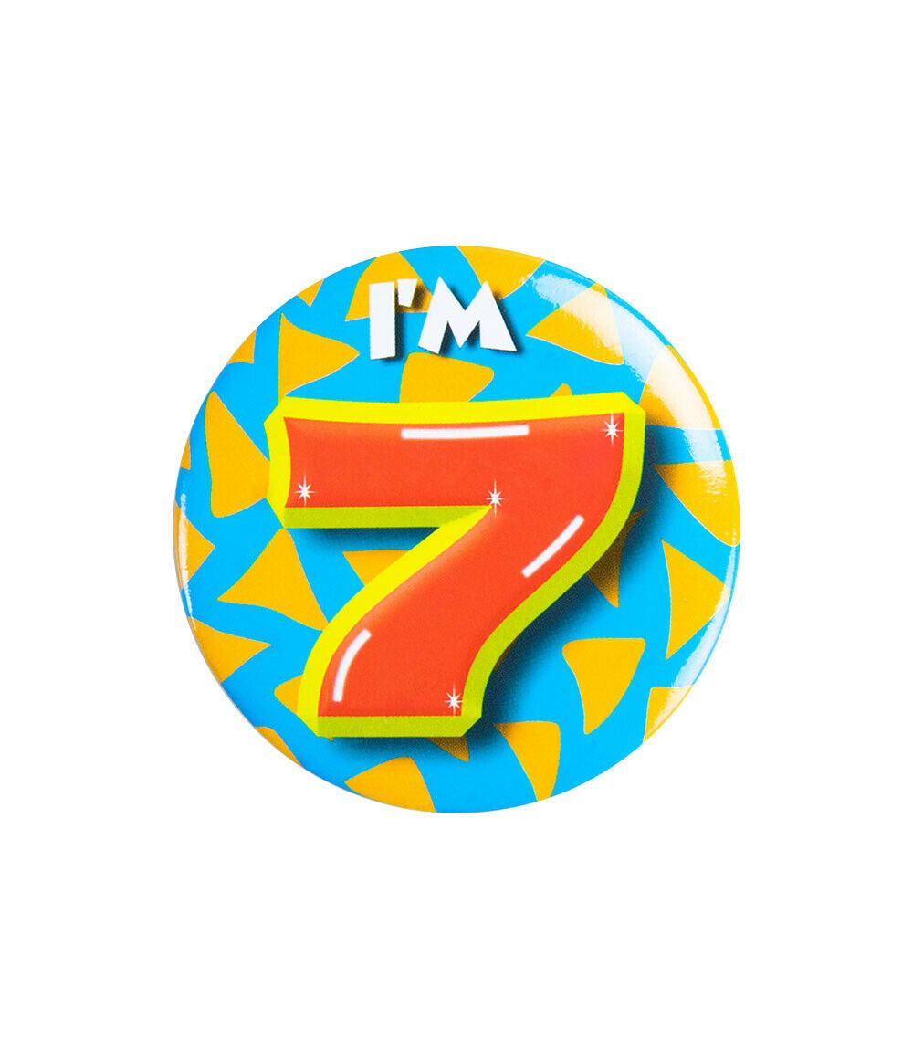 7 Jaar Button 5,5cm