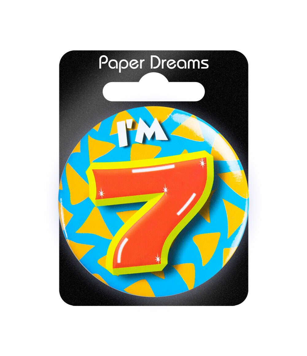 7 Jaar Button 5,5cm