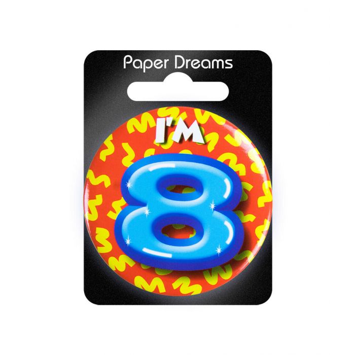 8 Jaar Button 5,5cm