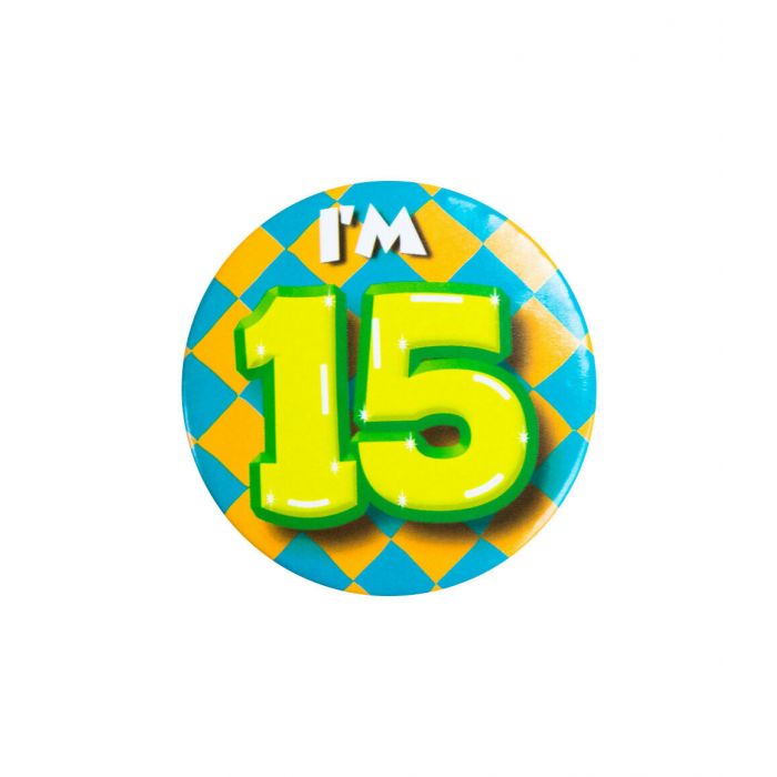 Button 15 Jaar 5,5cm
