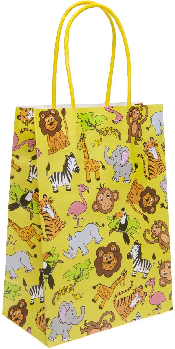 Geschenktasje Wild Dier 12 Stuks