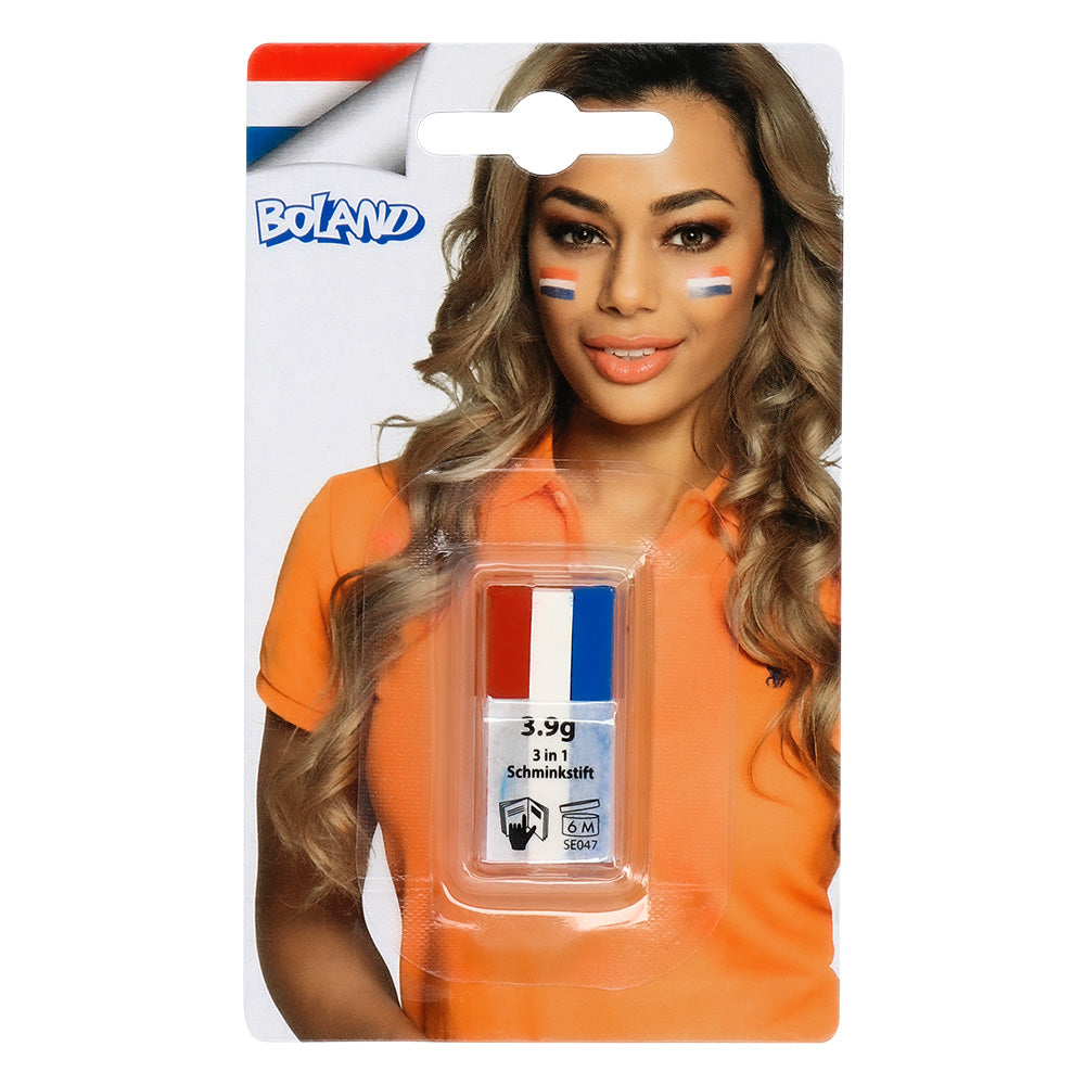 Schminkstift Rood/Wit/Blauw