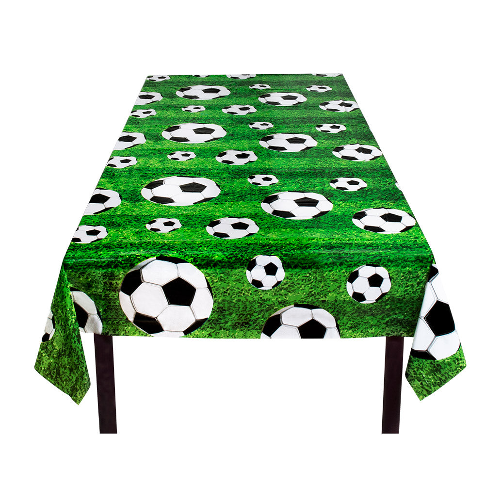 Voetbal Tafelkleed 120 x 180 cm – Groen PE – Voetbal Feestversiering – EK & WK