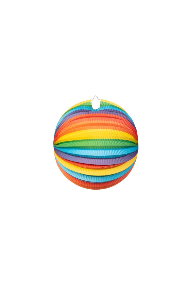 Papieren Lantaarn Regenboog 25cm