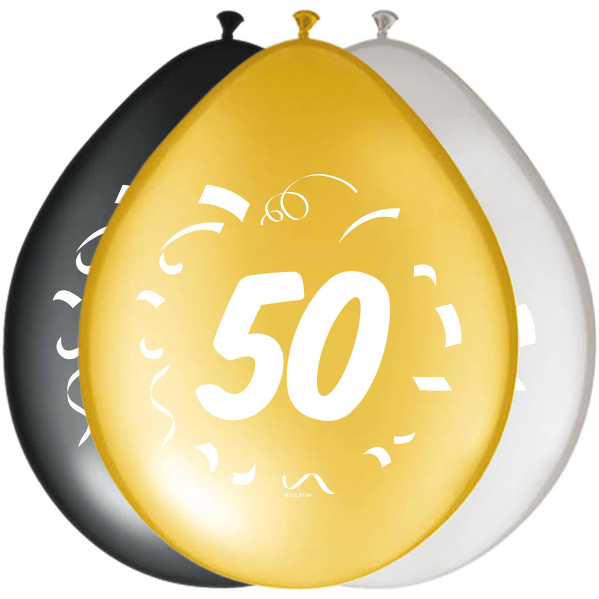 50 Jaar Ballonnen 30cm 8st