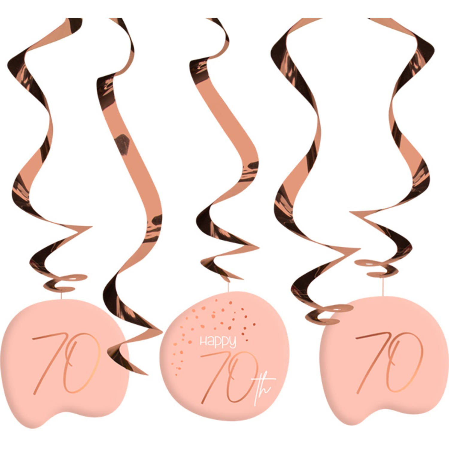 Hangdecoratie Elegant Lush Blush 5st - 18 t/m 80 Jaar