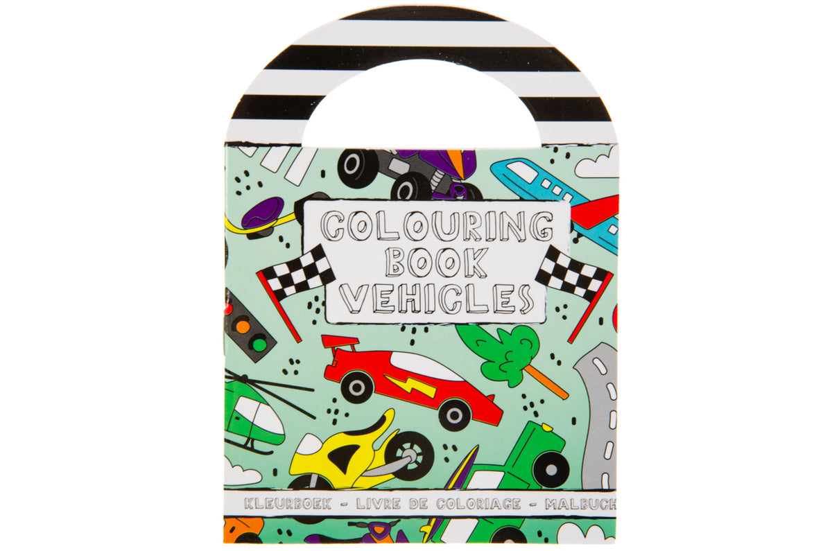 Voertuigen Kleurboekje met Stickers 12 Stuks