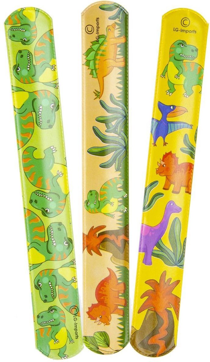 Klaparmband Dinosaurus 12 Stuks